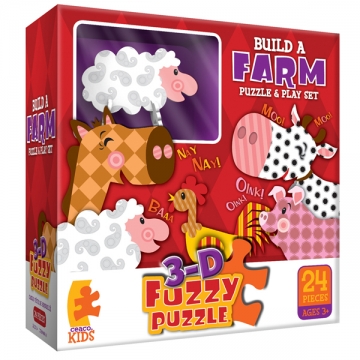 Filcowe Puzzle 3D, wiek 3+ FARMA